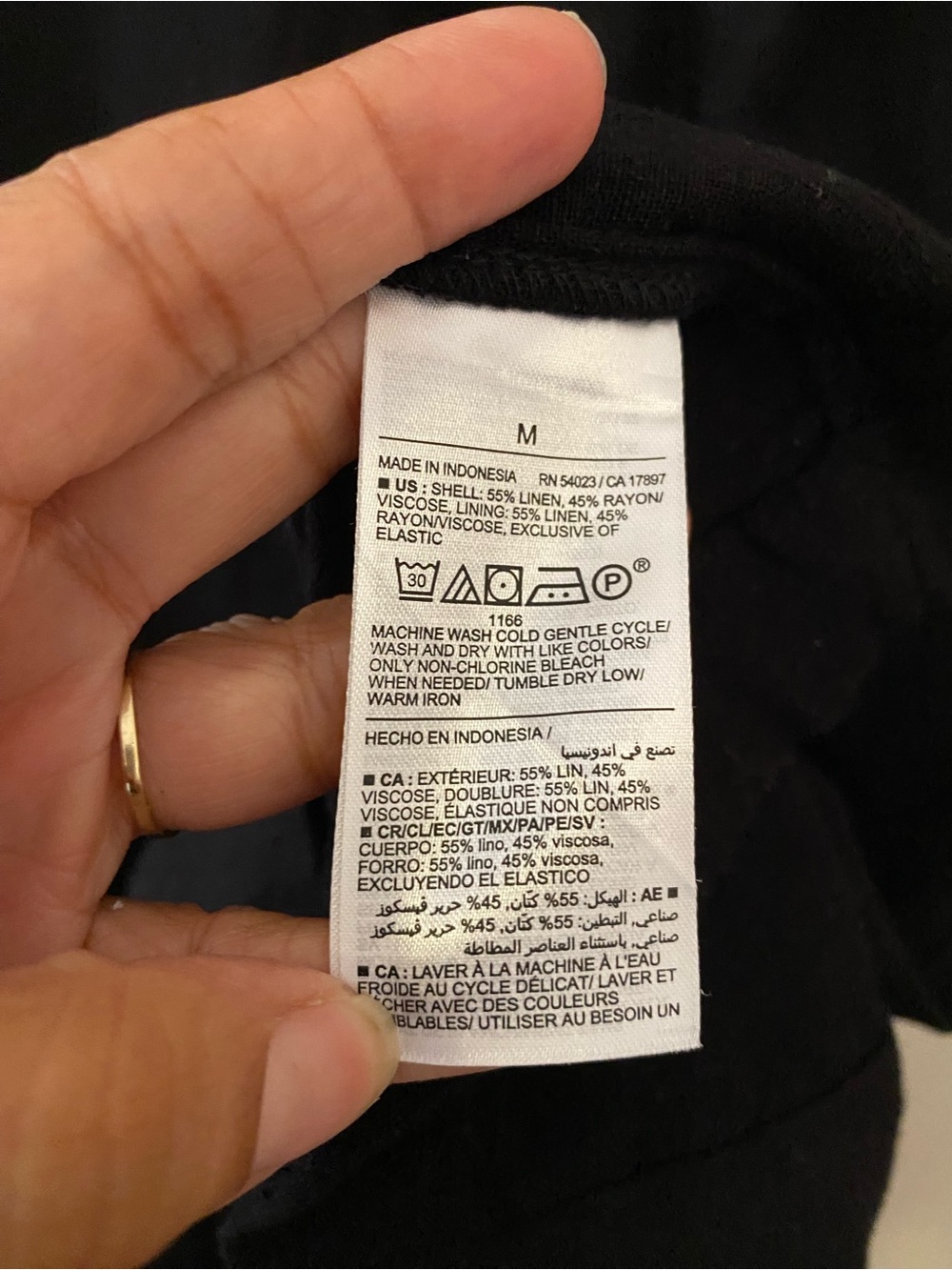Old Navy Black linen blend sleeveless midi Dress - Picture 5 of 8